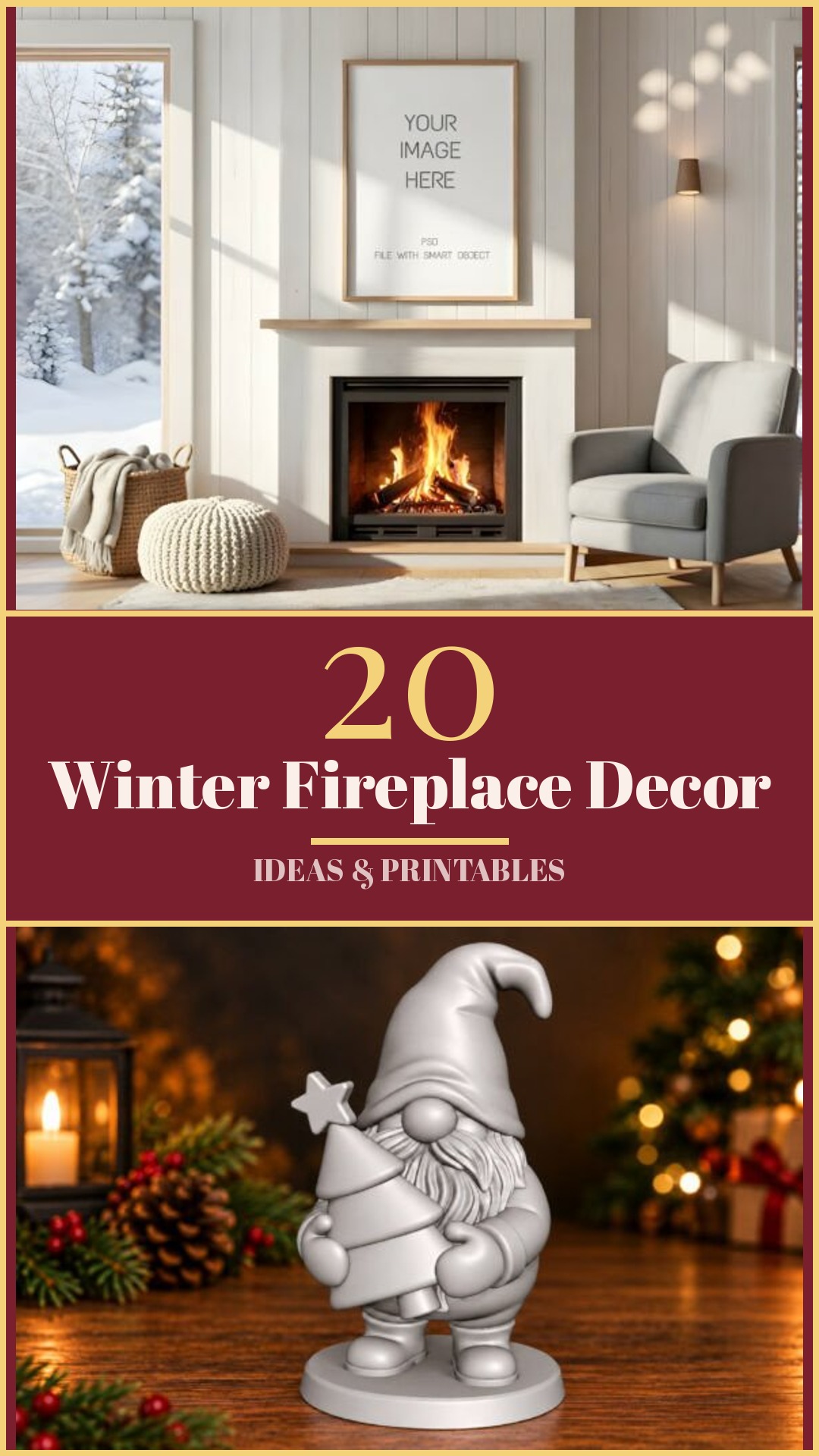 20 Cozy Winter Fireplace Decor Ideas